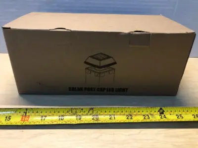 2 pack solar post cap light