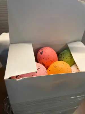 2ct foam easter eggs