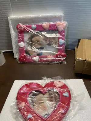 2pcs valentine picture frame
