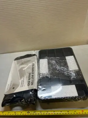 silver wear organizer and foldable button drain pad