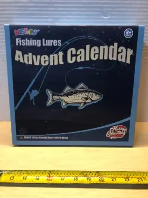 2 boxes fishing lures advent calendar