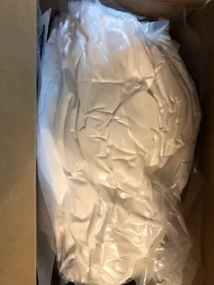 White queen mattress protector