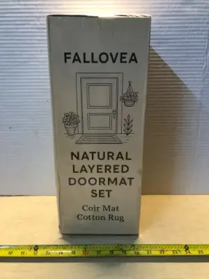 Fallovea natural layered doormat set (similar to image)