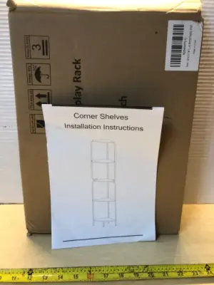 5 tier comer shelves