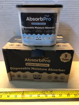 3 tubs absorb pro disposable moisture absorber