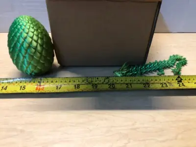 3D printed dragon with egg 4 count