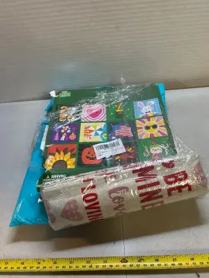 balloons, calendar, valentines flag