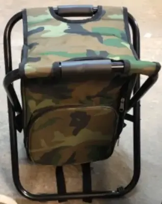 Portable camping chair backpack