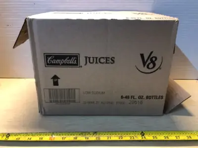 6 bottles 46oz each Campbells V8 juice exp:3/23/27