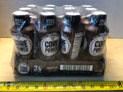 12 bottles core power chocolate protein shake exp:6/26/27
