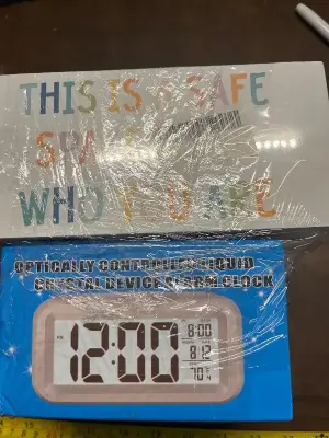 2ct  hand-free mop ,container , -alarm clock