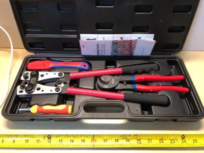 Cable stripping tools in case