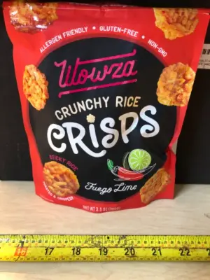 8 bags crunchy rice crisps exp:2/10/26