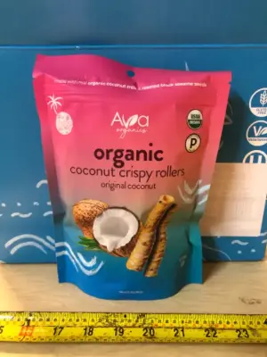 8 bag’s organic coconut crispy rollers exp:1/26/26