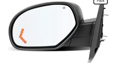 Left drive side view mirror compatible with 2007-2013 Chevy Silverado (similar to image)