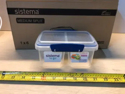 6pc medium split containers