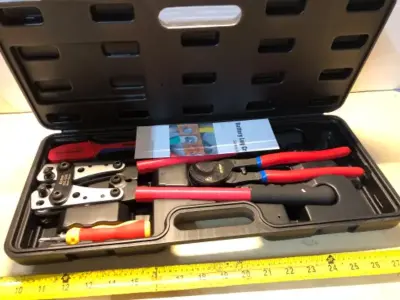 Cable stripping tools in case