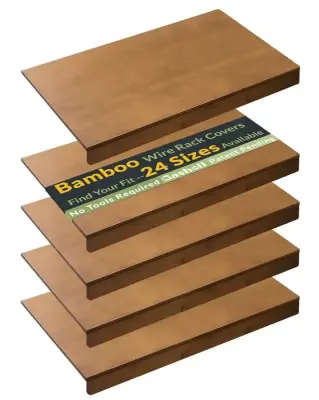 16”x32” bamboo wire rack cover (similar to image)