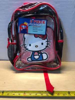 Hello kitty 3pc backpack set