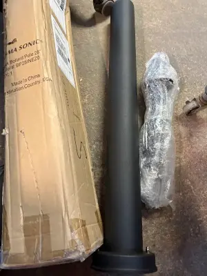 black ballard pole 28”