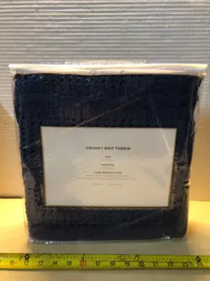 50x60 chunky knit throw