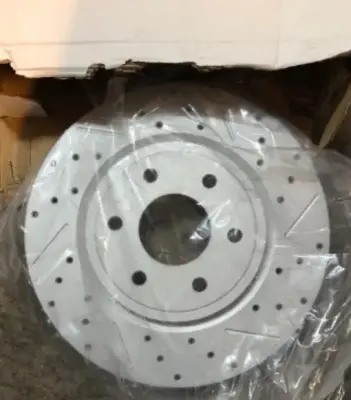 2 pack performance drilled slotted brake rotor front 26mm zinc coated 2005-2012 Nissan pathfinder 2005-2019 Nissan frontier