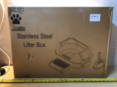 Stainless steel litter box