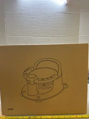 Bath seat with suction cups