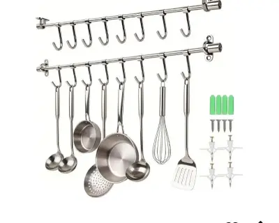 kitchen utensils rail