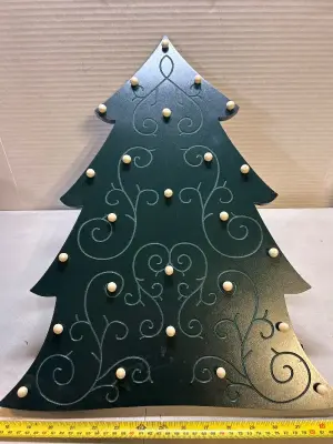 2 christmas decor trees