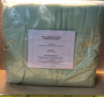 Light green king blanket