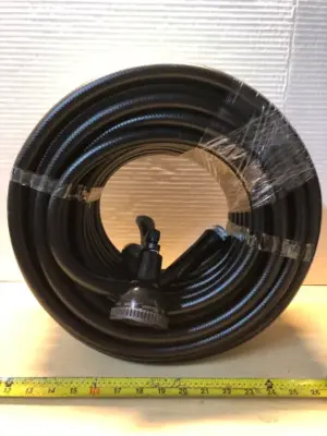 Heavy duty garden hose with sprayer