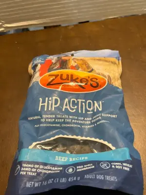 hip action 16oz dog treats exp oct/25
