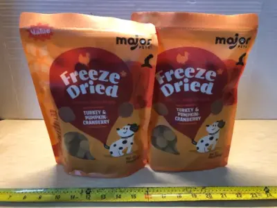 2 bags 10oz freeze dried natural dog treats exp:10/27