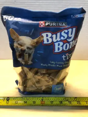 35.4oz purina busy bones tiny chews exp:6/26