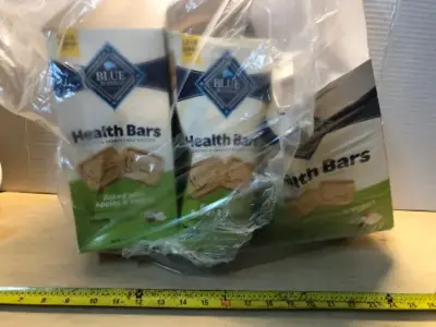 3 boxes 3.5lb each blue buffalo health bars (opened) exp:6/5/26