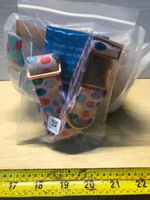 5 packages dog collars