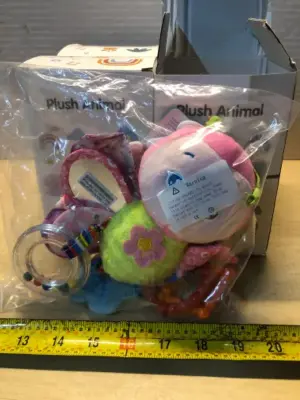 4 boxes plush baby toy
