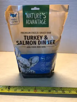 14oz nature’s advantage freeze dried raw dog food exp:5/4/26