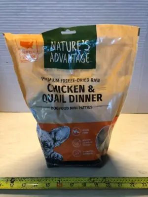 14oz natures advantage freeze dried dog food exp:5/6/26