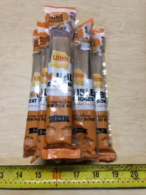 6 dog chews 2.8oz each exp:2/27