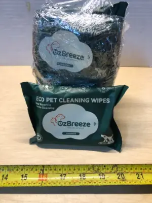 10 packs eco pet cleaning wipes