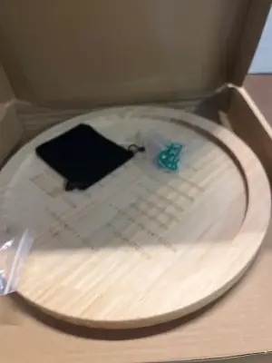 wooden dice rolling tray