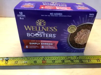 12 pouches simply shreds bowl boosters exp:11/28/26