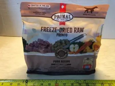 16oz freeze dried dog food exp:4/25/26