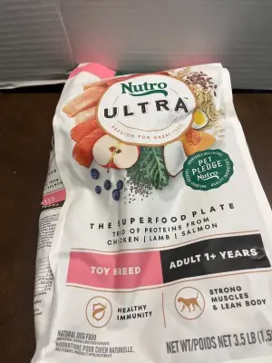 nutro ultra the superfood plate dog food 3.5 LB exp 03/26