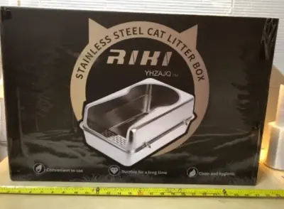 Stainless steel cat litter box