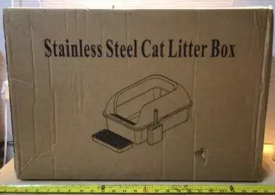 Stainless steel cat litter box