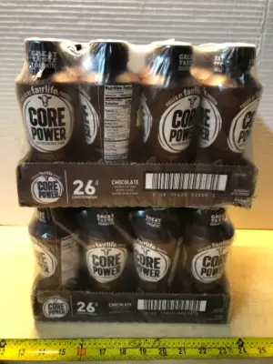 2 packs 12 bottles each core power chocolate protein shake exp:6/27/26