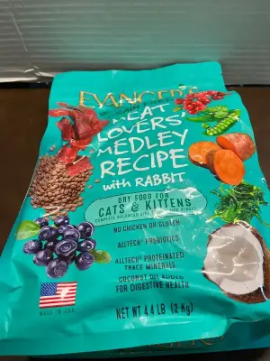 evangers grain free cat food 4.4lb exp01/27